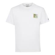 St Tropez Ansichtkaart Wit T-shirt MC2 Saint Barth , White , Heren