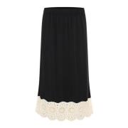 Midi Skirts Part Two , Black , Dames