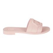 Slides Sandalen Schoenen Moncler , Pink , Dames