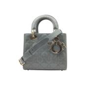Pre-owned Leather handbags Dior Vintage , Gray , Dames