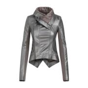 Leather Jackets Rick Owens , Gray , Dames