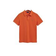 Oranje Piquet T-Shirt Gant , Orange , Heren