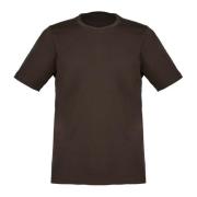 Vintage Bruin T-shirt met Zijopeningen Gran Sasso , Brown , Heren