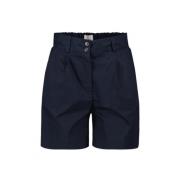 Katoenen shorts met omgeslagen zoom Woolrich , Blue , Dames