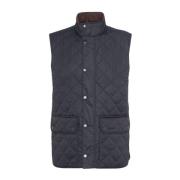 Lowerdale Gewatteerd Vest Barbour , Blue , Heren