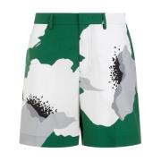 Katoenen Shorts Smeraldo Grigio Valentino , Multicolor , Heren