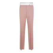 Rode Wol Homme Broek Dior , Pink , Heren