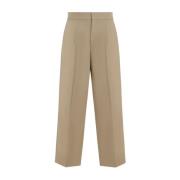 Relaxte Single Pleat Broek Fear Of God , Beige , Heren