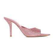 Donkerroze Glitter Muiltjes Gia Borghini , Pink , Dames