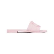 Rubber Slide Sandalen Moncler , Pink , Dames