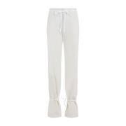 Straight Trousers Lemaire , White , Dames