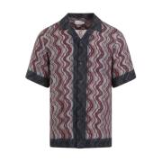 Paarse Cartoline Shirt Dries Van Noten , Multicolor , Heren