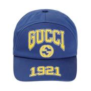 Caps Gucci , Blue , Heren