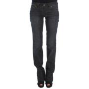 Stijlvolle Slim Fit Bootcut Designer Jeans John Galliano , Black , Dam...