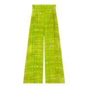 Carla, gras bedrukte broek Cortana , Green , Dames