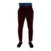 Slim-fit Trousers Dolce & Gabbana , Red , Heren