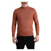 Round-neck Knitwear Dolce & Gabbana , Orange , Heren