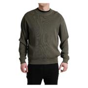 Round-neck Knitwear Dolce & Gabbana , Green , Heren