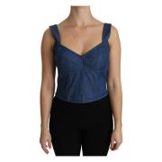 Sleeveless Tops Dolce & Gabbana , Blue , Dames