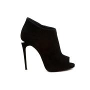 Zwarte Suède Enkellaars Giuseppe Zanotti , Black , Dames