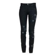 Skinny Jeans RED Valentino , Black , Dames