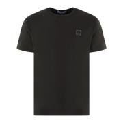 Heren Logopatch T-Shirt Grijs Stone Island , Gray , Heren