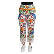 Cropped Trousers Dolce & Gabbana , Multicolor , Dames