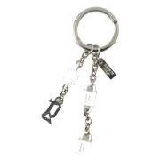 Elegant Zilveren Logo Bedel Sleutelhanger Dolce & Gabbana , Gray , Uni...