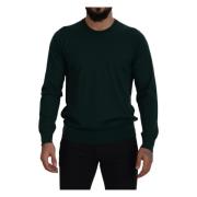 Round-neck Knitwear Dolce & Gabbana , Green , Heren