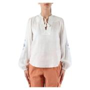Tops Twinset , White , Dames