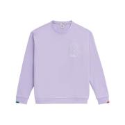 Big K Sweater Lifestyle Katoen Sweat Kickers , Purple , Heren