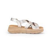 Flat Sandals Gabor , Gray , Dames