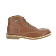 Comfort Leren Veterschoenen Kickers , Brown , Heren