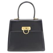 Pre-owned Leather handbags Salvatore Ferragamo Pre-owned , Black , Dam...