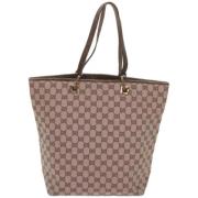 Pre-owned Canvas totes Gucci Vintage , Brown , Dames