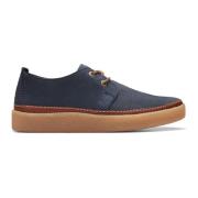 Laced Shoes Clarks , Blue , Heren