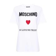 T-Shirts Moschino , White , Dames