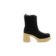 Celest Leren Laarzen Kickers , Black , Dames