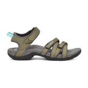 Flat Sandals Teva , Green , Dames