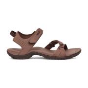 Flat Sandals Teva , Brown , Dames