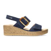 Flat Sandals Mephisto , Blue , Dames