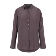 Match, zijden lila shirt Cortana , Purple , Dames