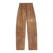 Dune, linnen en zijden maltinto broek Cortana , Brown , Dames