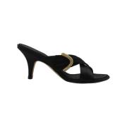 Pre-owned Fabric sandals Giuseppe Zanotti Pre-owned , Black , Dames