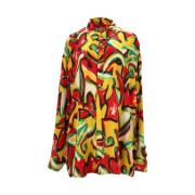 Pre-owned Silk tops Balenciaga Vintage , Multicolor , Dames