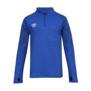 Lange Mouw Half Zip Sport T-shirt Umbro , Blue , Heren