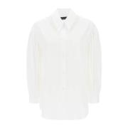Klassieke Witte Button-Up Shirt Simone Rocha , White , Dames