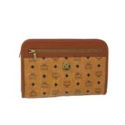 Pre-owned Leather clutches MCM Pre-owned , Brown , Dames