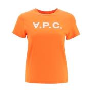 Sweatshirt T-shirt A.p.c. , Orange , Dames