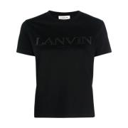 T-Shirts Lanvin , Black , Dames